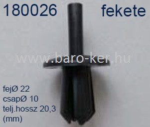 180026 KÁRPITPATENT ÁTMÉRŐ:10mm UNIVERZÁLIS