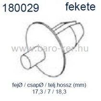 180029 KÁRPITPATENT FEKETE 7mm FIAT,UNIVERZÁLIS