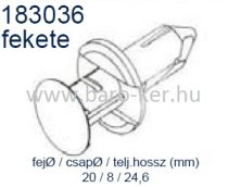 183036 KÁRPITPATENT FORD,AUDI,OPEL MŰANYAG BURKOLAT