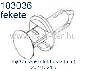 183036 KÁRPITPATENT FORD,AUDI,OPEL MŰANYAG BURKOLAT