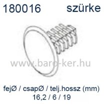180016 KÁRPITPATENT SZÜRKE 6.5X16mm UNIVERZÁLIS