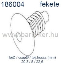 186004 TŰZFAL RÖGZÍTŐ PATENT OPEL FEKETE
