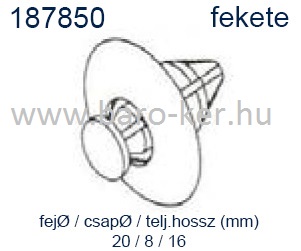 187850 NISSAN,HONDA DOBBETÉT RÖGZÍTŐ PATENT