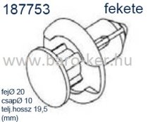 187753 KÁRPITPATENT HONDA,NISSAN LÖKHÁRÍTÓ RÖGZÍTŐ