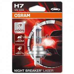 OSRAM NIGHT BREAKER LASER 64193NL 12V H4 60/55W +150% IZZÓ
