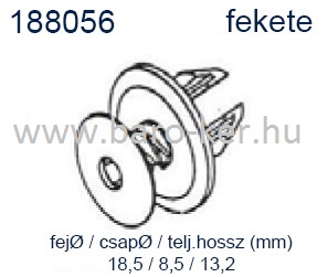 188056 VW GOLF.POLO,TRANSPORTER KÁRPITPATENT FEKETE