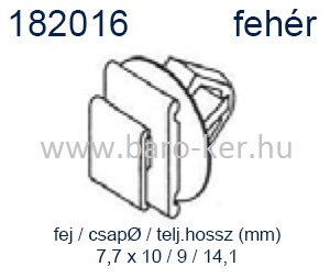 182016 DÍSZLÉCPATENT PEUGEOT 206