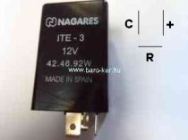 VILLOGÓ AUTOMATA,INDEX RELÉ 12V/3 LÁBÚ NAGARES ITE-3