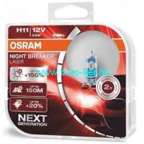 OSRAM NIGHT BREAKER LASER 64211NL 12V H11 55W +150% IZZÓ DUO
