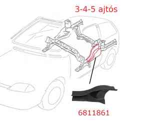 SUZUKI SWIFT 2004-IG HOSSZT. GERENDA H. RUGÓTÁNYÉR FÖLÖTT BAL 11861