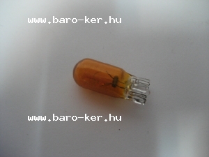 12V 5W ÜVEG SÁRGA IZZÓ
