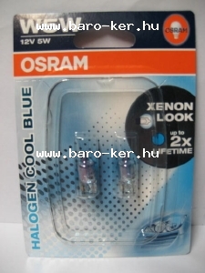 12V 5W HELYZETJELZŐ ÜVEG OSRAM COOL BLUE IZZÓ