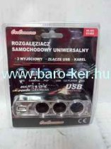 SZIVARGYUJTÓ ELOSZTÓ USB-S 3-AS