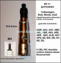 GYERTYAPIPA EF-11 EGYENES ÁRNYÉKOLT VW,SKODA,SEAT