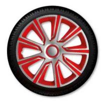 DÍSZTÁRCSA VERON CARBON SILVER RED