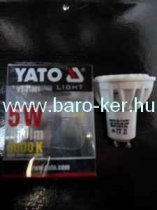 LED YT-81861 230V/5W GU10 250lm 3000K MELEGFEHÉR
