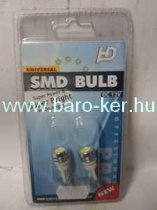 LED SMD T10 FEHÉR NAGY FÉNYEREJÜ 12V ÜVEGFEJÜ