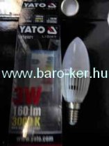 LED YT-81871 230V/3W E14 160lm 3000K MELEGFEHÉR