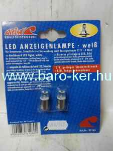 LED FEHÉR TÖLCSÉRES ALPIN 81280 BA9s